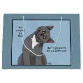 Grand Sac Cadeau Fête de la mère de l'adoption (Devant)