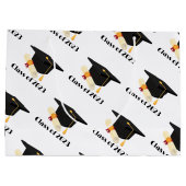 Grand Sac Cadeau Fête de la remise des diplômes moderne (Dos)