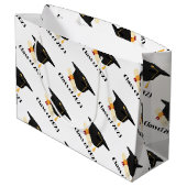 Grand Sac Cadeau Fête de la remise des diplômes moderne (Dos Angle)