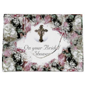 Grand Sac Cadeau Fête de mariage catholique élégante (Devant)