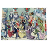 Grand Sac Cadeau Fête de Noël du chat, Louis Wain (Devant)