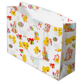 Grand Sac Cadeau Fête de Pâques motif (Dos Angle)