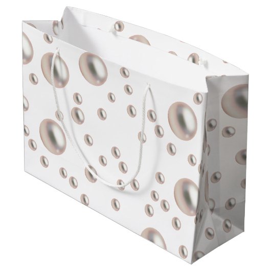 Grand Sac Cadeau Fête des mariées Pearlsa et Prosecco (Dos Angle)