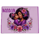 Grand Sac Cadeau Fête des mères afro-américaines (Devant)