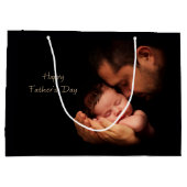 Grand Sac Cadeau Fête des pères heureuse (Dos)