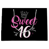 Grand Sac Cadeau fête du 16ème anniversaire (Devant)