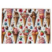 Grand Sac Cadeau Fête du Parlateur de crème glacée (Dos)