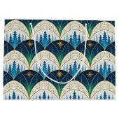 Grand Sac Cadeau Fête forestière Art Déco céleste (Dos)