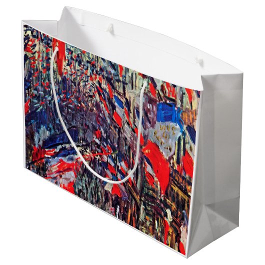 Grand Sac Cadeau Fête Nationale à Paris, Claude Monet (Dos Angle)