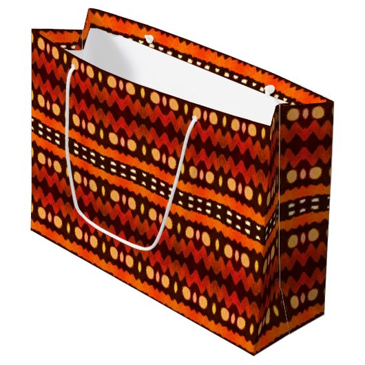Grand Sac Cadeau Fête noire (Devant Angle)