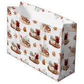 Grand Sac Cadeau Fêtes de Noël (Devant Angle)