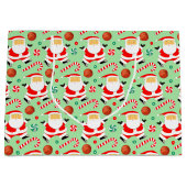 Grand Sac Cadeau Fêtes de Noël de basket-ball (Devant)