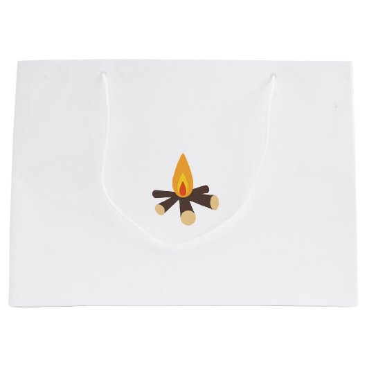 Grand Sac Cadeau Feu de camp (Devant)