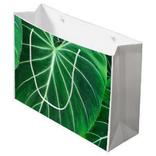 Grand Sac Cadeau feuillage de la jungle tropicale de Palm Leaf