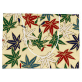 Grand Sac Cadeau Feuille d'érable japonaise (Dos)