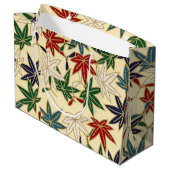 Grand Sac Cadeau Feuille d'érable japonaise (Dos Angle)