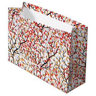 Grand Sac Cadeau Feuilles d'automne