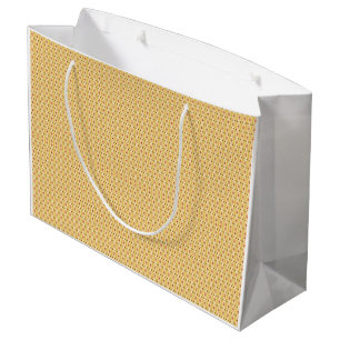 Grand Sac Cadeau Feuilles de papier d'emballage jaune, orange et ma