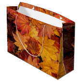 GRAND SAC CADEAU FEUILLES D'OR D'AUTOMNE (Dos Angle)
