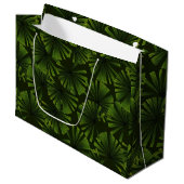 Grand Sac Cadeau Feuilles Palm (Devant Angle)