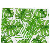 Grand Sac Cadeau Feuilles tropicales (Dos)