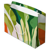 Grand Sac Cadeau Feuilles tropicaux (Dos Angle)
