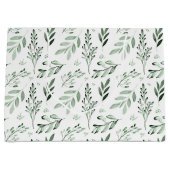 Grand Sac Cadeau Feuilles vertes (Devant)