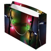 Grand Sac Cadeau Feux de Noël (Dos Angle)