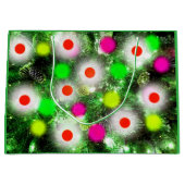 Grand Sac Cadeau Feux de Noël (Devant)