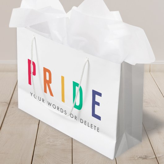 Grand Sac Cadeau fierté | LGBTQ Gay Rainbow moderne