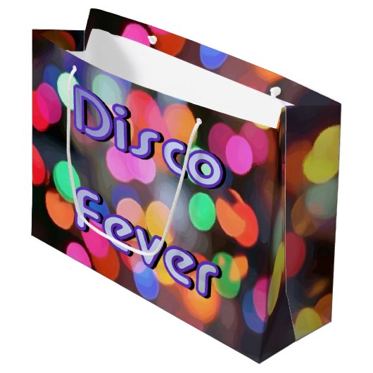 Grand Sac Cadeau Fièvre Disco 1 (Devant Angle)