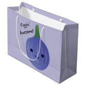 Grand Sac Cadeau figue Awesome Fig Pun (Devant Angle)