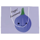 Grand Sac Cadeau figue Awesome Fig Pun (Dos)