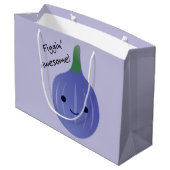 Grand Sac Cadeau figue Awesome Fig Pun (Dos Angle)