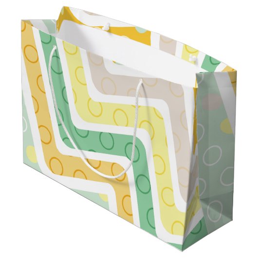 Grand Sac Cadeau Figures géométriques 7 (Dos Angle)