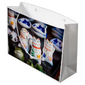 Grand Sac Cadeau figurines de chats à Beckoning (Dos Angle)