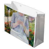 Grand Sac Cadeau Fille dans le jardin, Mary Cassatt (Devant Angle)