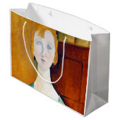 Grand Sac Cadeau Fille dans une blouse verte, Modigliani (Dos Angle)