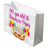 GRAND SAC CADEAU FILLE DU 90E PARTI (Devant Angle)