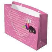 Grand Sac Cadeau Fille Être amoureuse (Dos Angle)