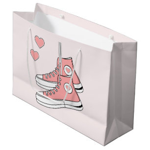 Grand Sac Cadeau Fille rose Basket