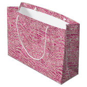 Grand Sac Cadeau Fille rose et Parties scintillant rousse Zebra Ann (Dos Angle)