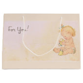 Grand Sac Cadeau Fille vintage (Devant)