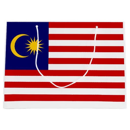 Grand Sac Cadeau Flag malaisien (Devant)