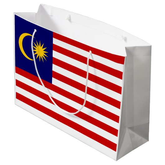 Grand Sac Cadeau Flag malaisien (Dos Angle)