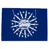 Grand Sac Cadeau Flag of Buffalo, New York Large Gift Bag (Dos)