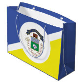 Grand Sac Cadeau Flag of Winnipeg, Manitoba Large Gift Bag (Dos Angle)