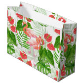 Grand Sac Cadeau Flamant rose (Devant Angle)