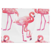 Grand Sac Cadeau Flamants roses (Dos)