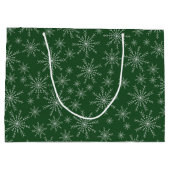 Grand Sac Cadeau Flèches blanches en vacances vertes (Dos)